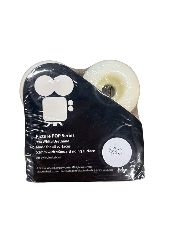 Picture Wheel Company Wheels Pop (Tangerine) Skateboard Wheels 53mm