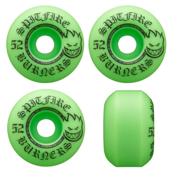 Spitfire Wheels 52mm Burner Green 99D