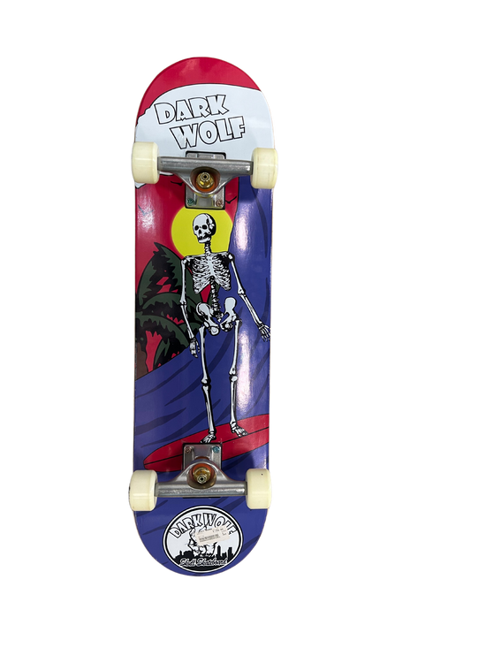 Completed Skateboard Deck- Dark Wolf