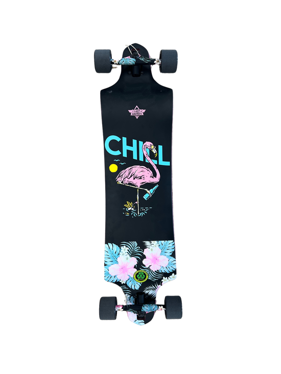 Dusters Chill Flamingo 38" Double Drop Longboard