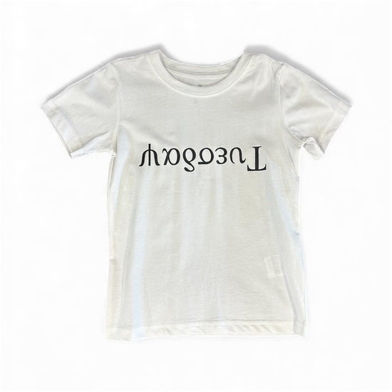 Tuesday Greekie- White Tee (Kids)