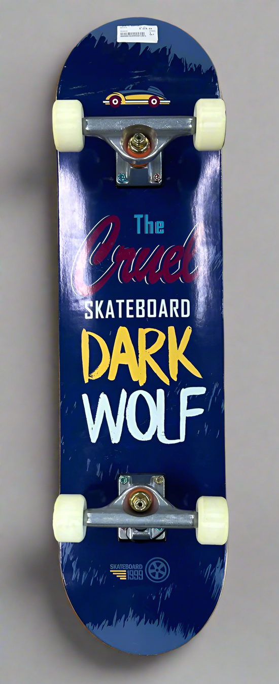 Completed Skateboard Deck- Dark Wolf
