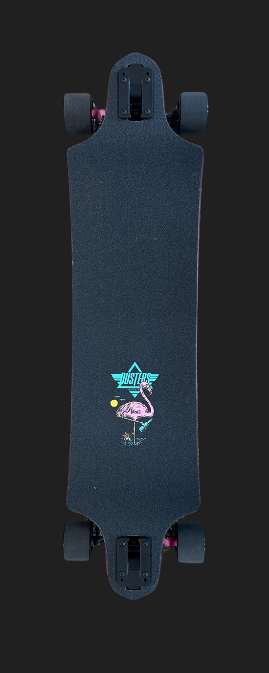 Dusters Chill Flamingo 38" Double Drop Longboard