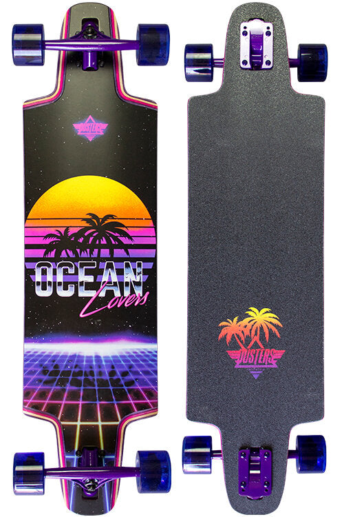 Dusters Ocean Lovers 36″ Purple Longboard