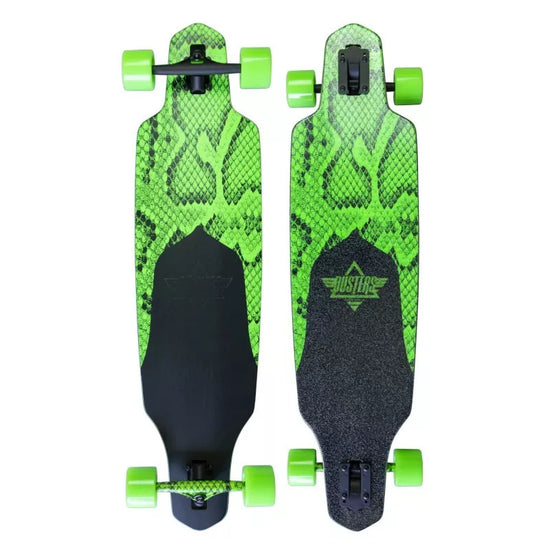 Dusters Channel Snakeskin Complete Longboard - 38" Neon Green
