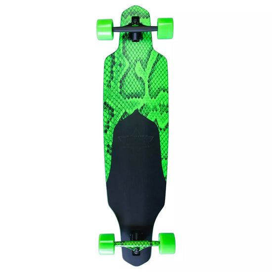 Dusters Channel Snakeskin Complete Longboard - 38" Neon Green